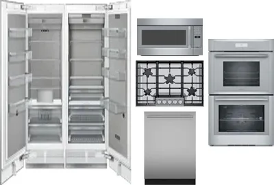 6 Piece Package Includes Refrigerator, Freezer, Cooktop, Wall Oven, Microwave And Dishwasher