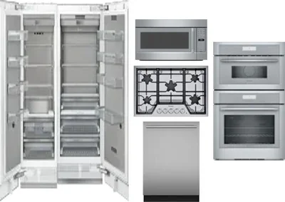 6 Piece Package Includes Refrigerator, Freezer, Cooktop, Wall Oven, Microwave And Dishwasher