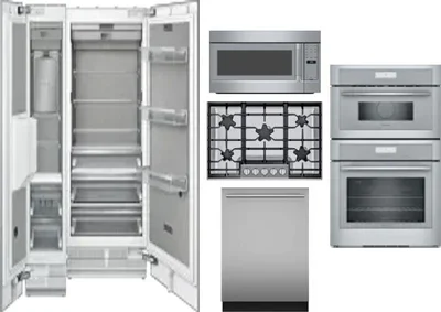 6 Piece Package Includes Refrigerator, Freezer, Cooktop, Wall Oven, Microwave And Dishwasher