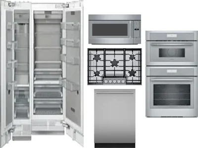 6 Piece Package Includes Refrigerator, Freezer, Cooktop, Wall Oven, Microwave And Dishwasher