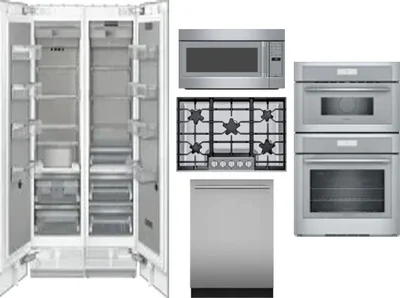 6 Piece Package Includes Refrigerator, Freezer, Cooktop, Wall Oven, Microwave And Dishwasher