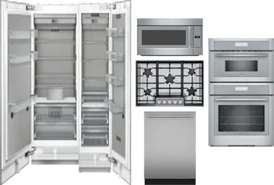 6 Piece Package Includes Refrigerator, Freezer, Cooktop, Wall Oven, Microwave And Dishwasher