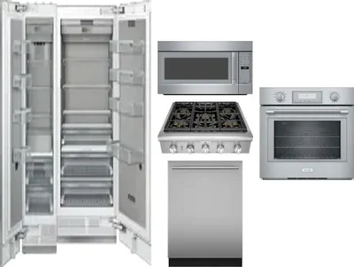 6 Piece Package Includes Refrigerator, Freezer, Cooktop, Wall Oven, Microwave And Dishwasher