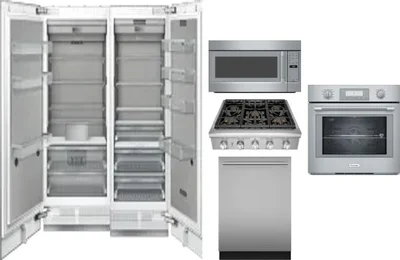 6 Piece Package Includes Refrigerator, Freezer, Cooktop, Wall Oven, Microwave And Dishwasher