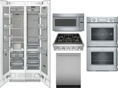 6 Piece Package Includes Refrigerator, Freezer, Cooktop, Wall Oven, Microwave And Dishwasher