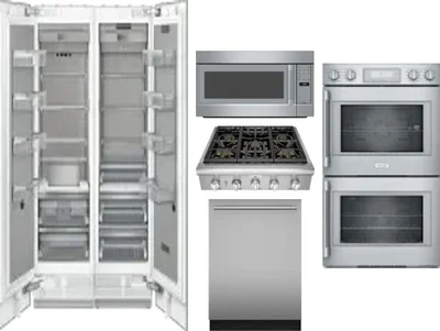 6 Piece Package Includes Refrigerator, Freezer, Cooktop, Wall Oven, Microwave And Dishwasher