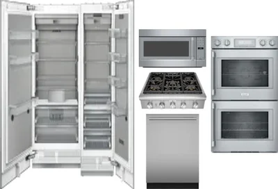 6 Piece Package Includes Refrigerator, Freezer, Cooktop, Wall Oven, Microwave And Dishwasher