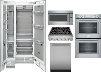 6 Piece Package Includes Refrigerator, Freezer, Cooktop, Wall Oven, Microwave And Dishwasher