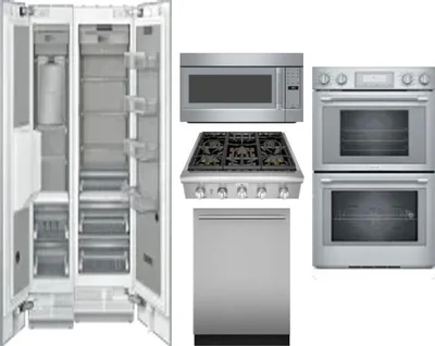 6 Piece Package Includes Refrigerator, Freezer, Cooktop, Wall Oven, Microwave And Dishwasher