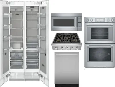 6 Piece Package Includes Refrigerator, Freezer, Cooktop, Wall Oven, Microwave And Dishwasher