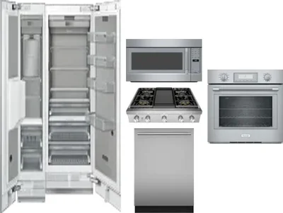 6 Piece Package Includes Refrigerator, Freezer, Cooktop, Wall Oven, Microwave And Dishwasher
