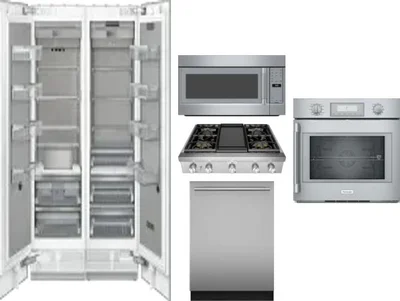 6 Piece Package Includes Refrigerator, Freezer, Cooktop, Wall Oven, Microwave And Dishwasher