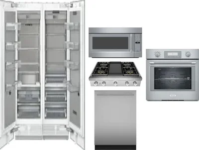 6 Piece Package Includes Refrigerator, Freezer, Cooktop, Wall Oven, Microwave And Dishwasher