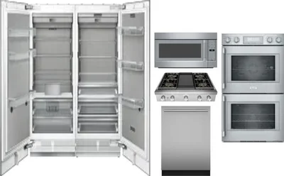 6 Piece Package Includes Refrigerator, Freezer, Cooktop, Wall Oven, Microwave And Dishwasher