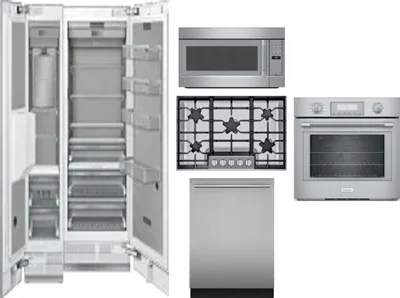 6 Piece Package Includes Refrigerator, Freezer, Cooktop, Wall Oven, Microwave And Dishwasher