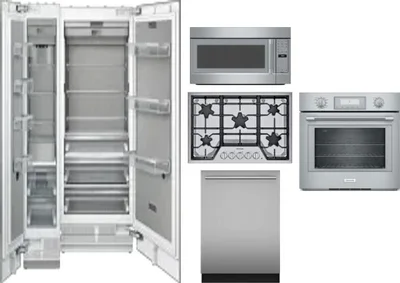 6 Piece Package Includes Refrigerator, Freezer, Cooktop, Wall Oven, Microwave And Dishwasher