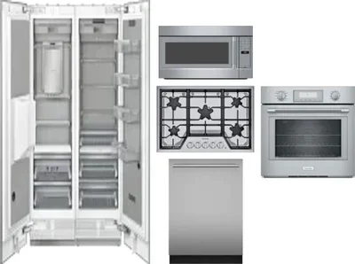 6 Piece Package Includes Refrigerator, Freezer, Cooktop, Wall Oven, Microwave And Dishwasher