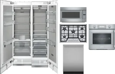 6 Piece Package Includes Refrigerator, Freezer, Cooktop, Wall Oven, Microwave And Dishwasher