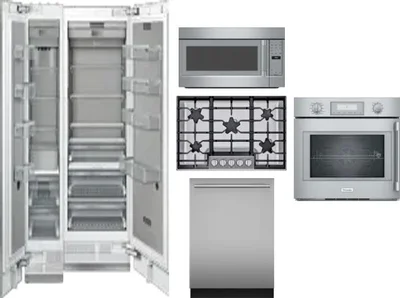 6 Piece Package Includes Refrigerator, Freezer, Cooktop, Wall Oven, Microwave And Dishwasher