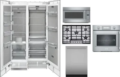 6 Piece Package Includes Refrigerator, Freezer, Cooktop, Wall Oven, Microwave And Dishwasher