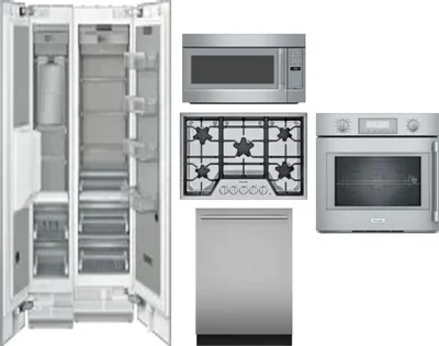 6 Piece Package Includes Refrigerator, Freezer, Cooktop, Wall Oven, Microwave And Dishwasher