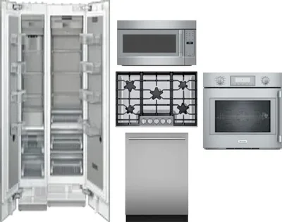6 Piece Package Includes Refrigerator, Freezer, Cooktop, Wall Oven, Microwave And Dishwasher