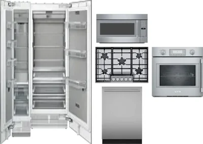 6 Piece Package Includes Refrigerator, Freezer, Cooktop, Wall Oven, Microwave And Dishwasher