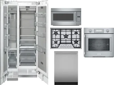 6 Piece Package Includes Refrigerator, Freezer, Cooktop, Wall Oven, Microwave And Dishwasher