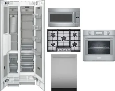 6 Piece Package Includes Refrigerator, Freezer, Cooktop, Wall Oven, Microwave And Dishwasher
