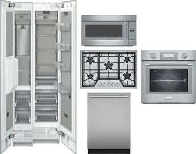 6 Piece Package Includes Refrigerator, Freezer, Cooktop, Wall Oven, Microwave And Dishwasher