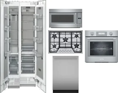 6 Piece Package Includes Refrigerator, Freezer, Cooktop, Wall Oven, Microwave And Dishwasher