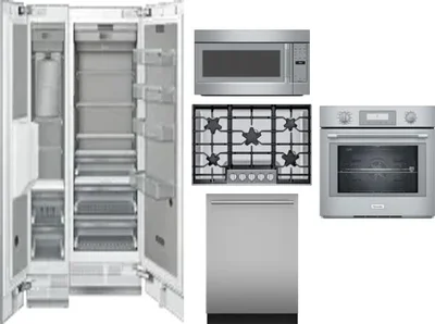 6 Piece Package Includes Refrigerator, Freezer, Cooktop, Wall Oven, Microwave And Dishwasher