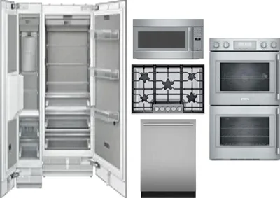 6 Piece Package Includes Refrigerator, Freezer, Cooktop, Wall Oven, Microwave And Dishwasher
