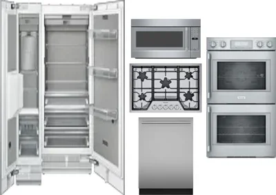 6 Piece Package Includes Refrigerator, Freezer, Cooktop, Wall Oven, Microwave And Dishwasher