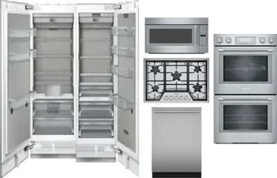 6 Piece Package Includes Refrigerator, Freezer, Cooktop, Wall Oven, Microwave And Dishwasher