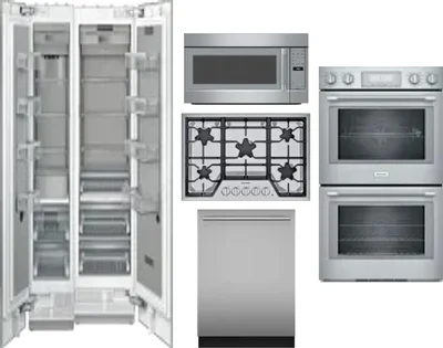 6 Piece Package Includes Refrigerator, Freezer, Cooktop, Wall Oven, Microwave And Dishwasher