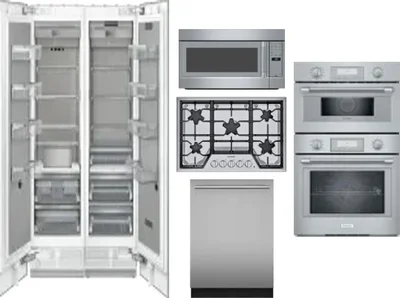 6 Piece Package Includes Refrigerator, Freezer, Cooktop, Wall Oven, Microwave And Dishwasher