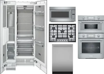 6 Piece Package Includes Refrigerator, Freezer, Cooktop, Wall Oven, Microwave And Dishwasher