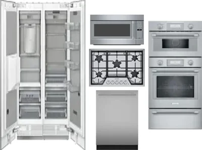 6 Piece Package Includes Refrigerator, Freezer, Cooktop, Wall Oven, Microwave And Dishwasher