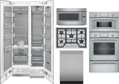 6 Piece Package Includes Refrigerator, Freezer, Cooktop, Wall Oven, Microwave And Dishwasher