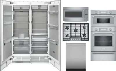 6 Piece Package Includes Refrigerator, Freezer, Cooktop, Wall Oven, Microwave And Dishwasher