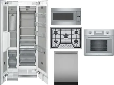 6 Piece Package Includes Refrigerator, Freezer, Cooktop, Wall Oven, Microwave And Dishwasher