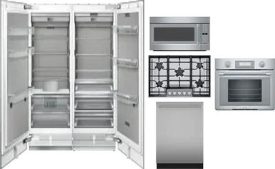 6 Piece Package Includes Refrigerator, Freezer, Cooktop, Wall Oven, Microwave And Dishwasher