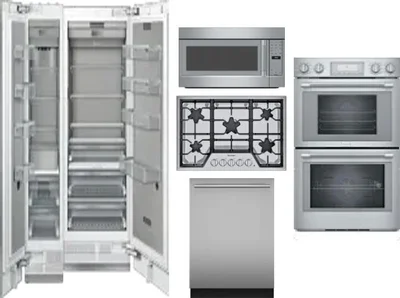 6 Piece Package Includes Refrigerator, Freezer, Cooktop, Wall Oven, Microwave And Dishwasher