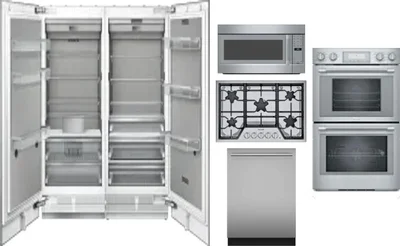 6 Piece Package Includes Refrigerator, Freezer, Cooktop, Wall Oven, Microwave And Dishwasher