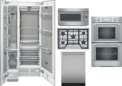 6 Piece Package Includes Refrigerator, Freezer, Cooktop, Wall Oven, Microwave And Dishwasher
