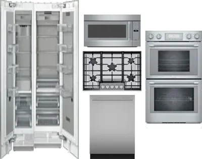 6 Piece Package Includes Refrigerator, Freezer, Cooktop, Wall Oven, Microwave And Dishwasher