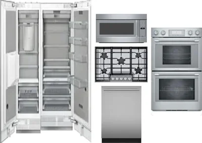 6 Piece Package Includes Refrigerator, Freezer, Cooktop, Wall Oven, Microwave And Dishwasher