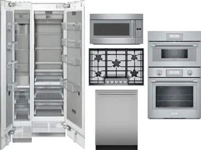 6 Piece Package Includes Refrigerator, Freezer, Cooktop, Wall Oven, Microwave And Dishwasher