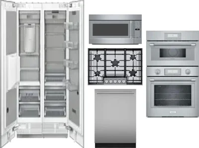 6 Piece Package Includes Refrigerator, Freezer, Cooktop, Wall Oven, Microwave And Dishwasher